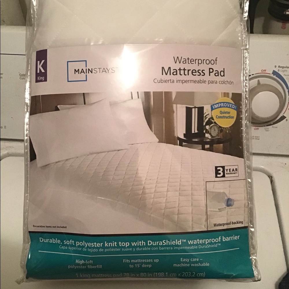 King size waterproof mattress pad.